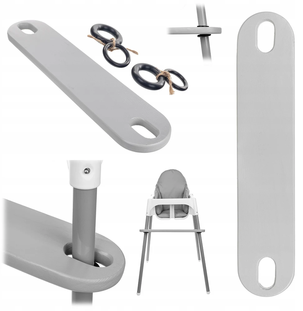 IKEA Antilop Pilkas reguliuojama kojų atrama iš pušies medienos aMami
