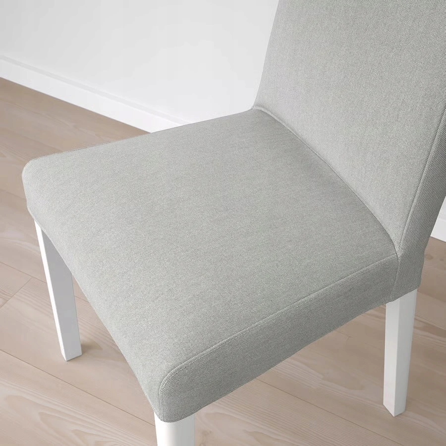 IKEA BERGMUND Kėdė, balta/Orrsta šviesiai pilka
