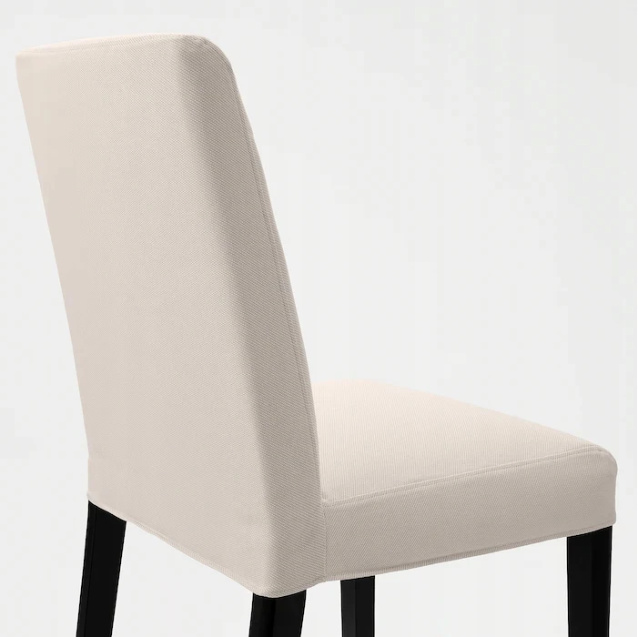 IKEA BERGMUND Kėdė juoda Hallarp smėlio spalvos