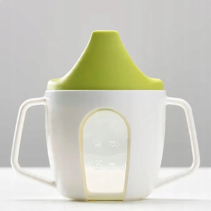IKEA BORJA MOKYMASIS GERTI PUODAS su snapeliu ir ausytėmis vaikams 200ml