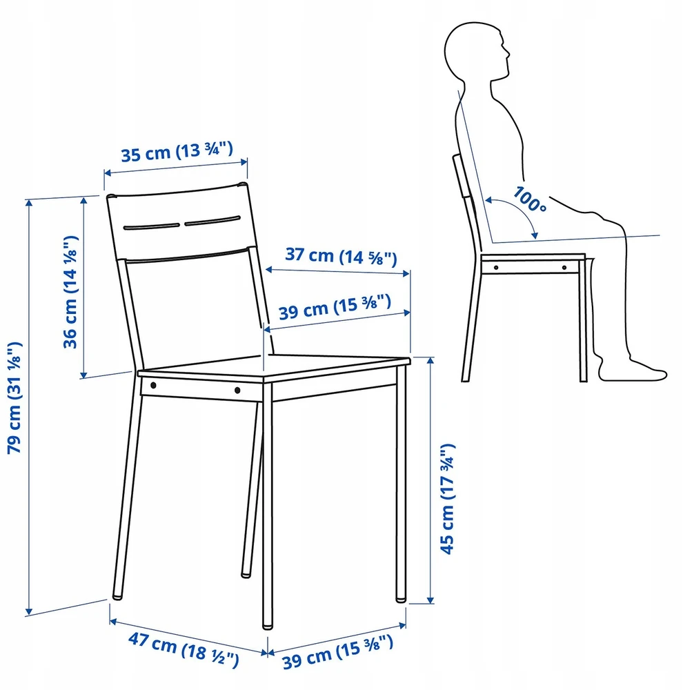 IKEA BUSLATT Kėdė, pilkai žalia/pušis