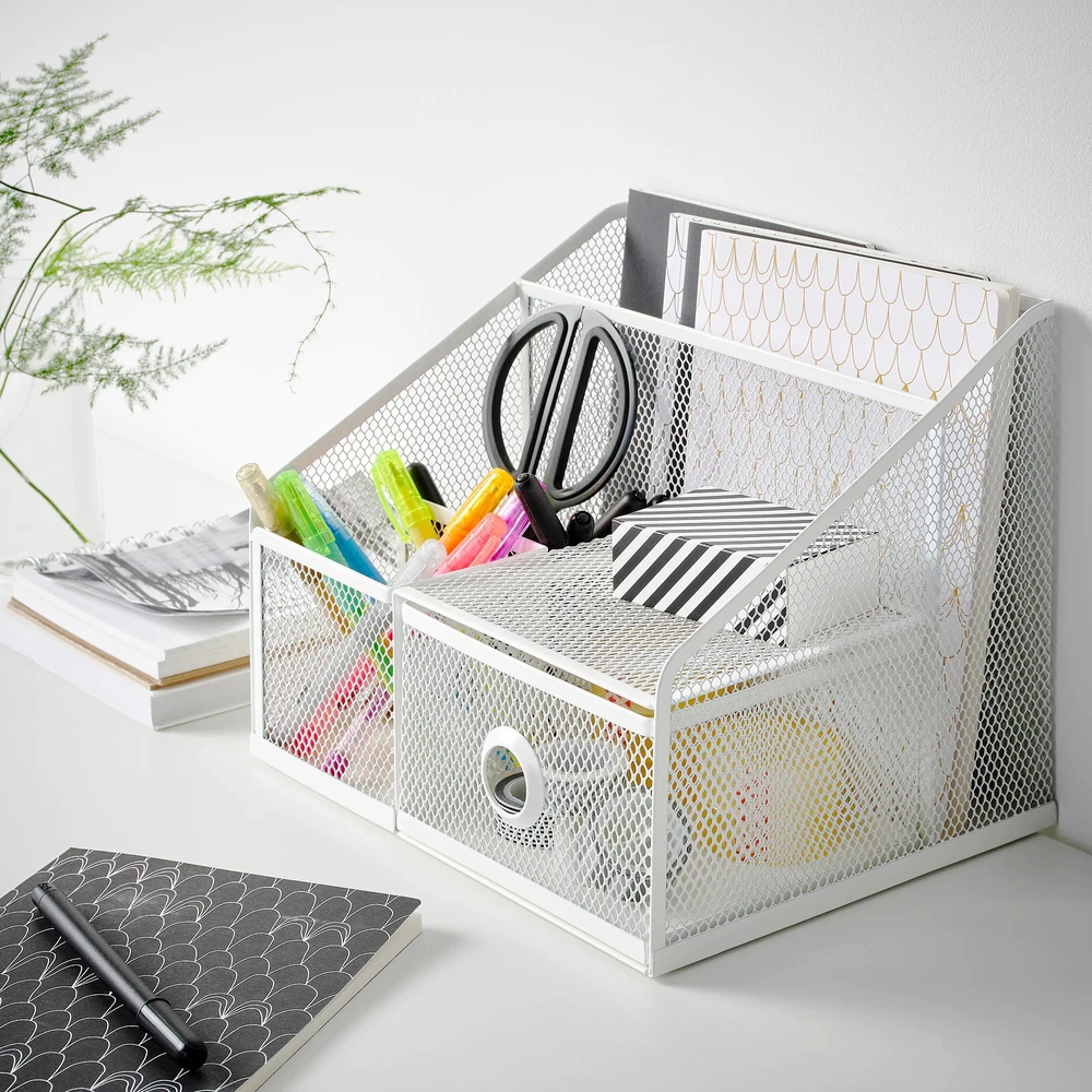 Ikea Drönjöns stalinis organizatorius, baltas, 25x20 cm, 2 vnt.