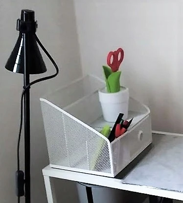 Ikea Drönjöns stalinis organizatorius, baltas, 25x20 cm, 2 vnt.
