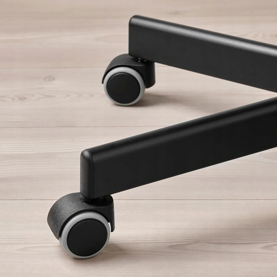 IKEA FLINTAN Pasukama biuro kėdė su porankiais, juoda
