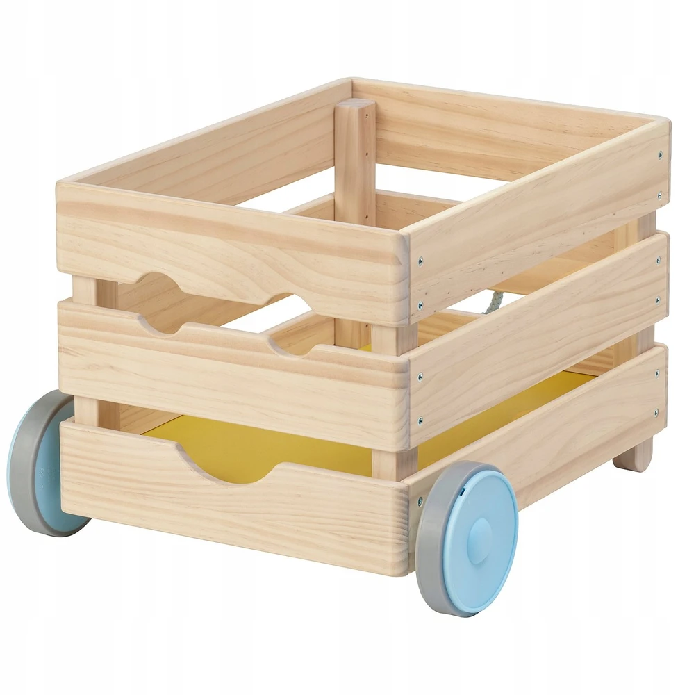 IKEA FLISAT Schowek na zabawki na kółkach, 38x43x29 cm