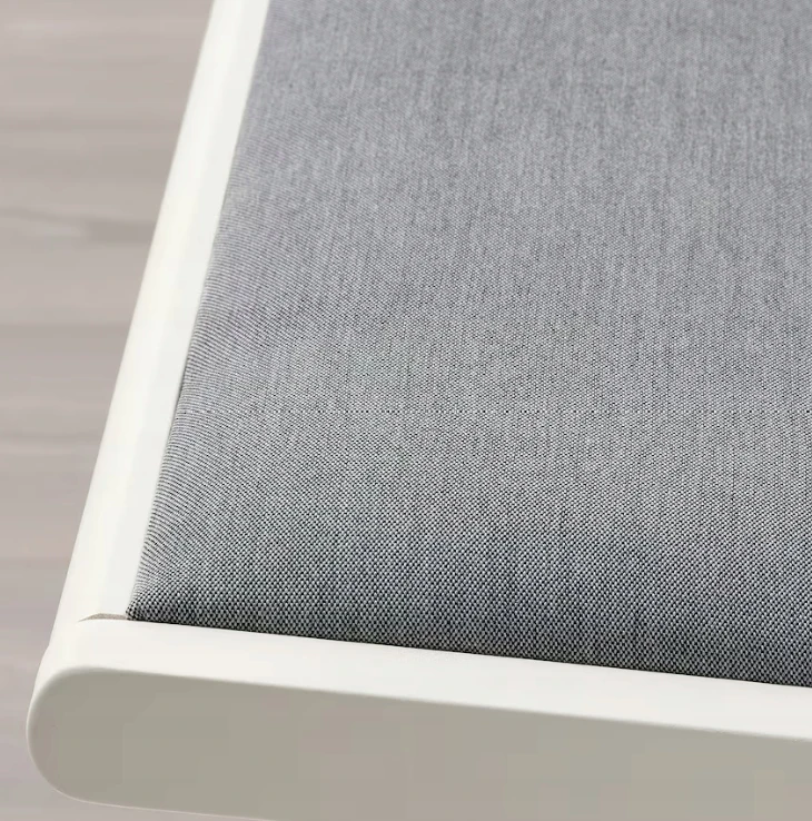 IKEA FROSVI Sulankstoma kėdė balta/Knisa šviesiai pilka