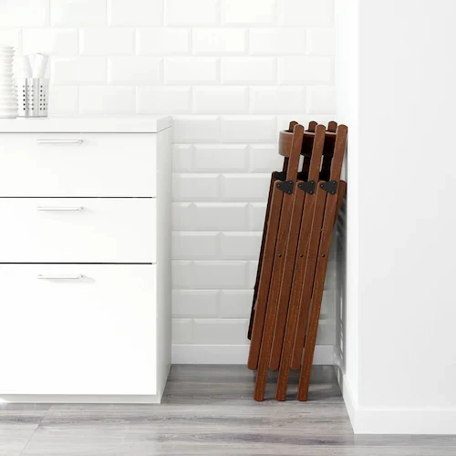 IKEA FROSVI (TERJE) MEDINĖ sulankstoma KĖDĖ, ruda