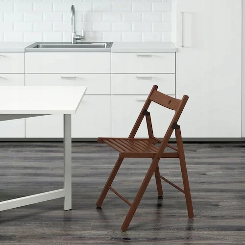 IKEA FROSVI (TERJE) MEDINĖ sulankstoma KĖDĖ, ruda
