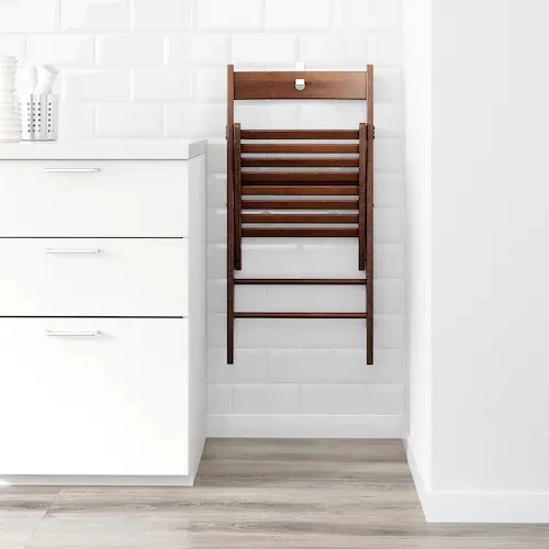 IKEA FROSVI (TERJE) MEDINĖ sulankstoma KĖDĖ, ruda
