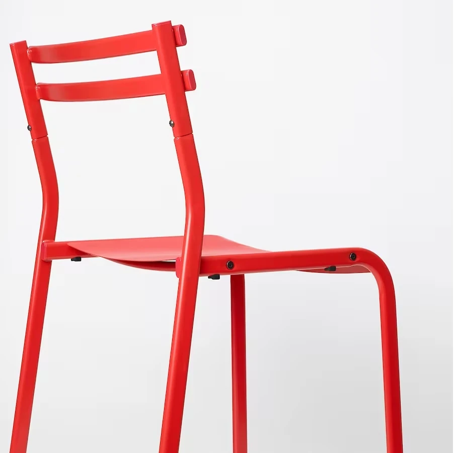 Ikea GENESON Kėdė metalinė/raudona