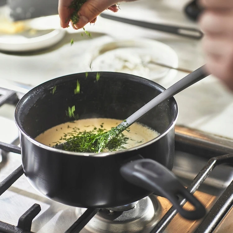 IKEA HEMLAGAD Puodas su dangteliu, NON STICK danga, 2 l