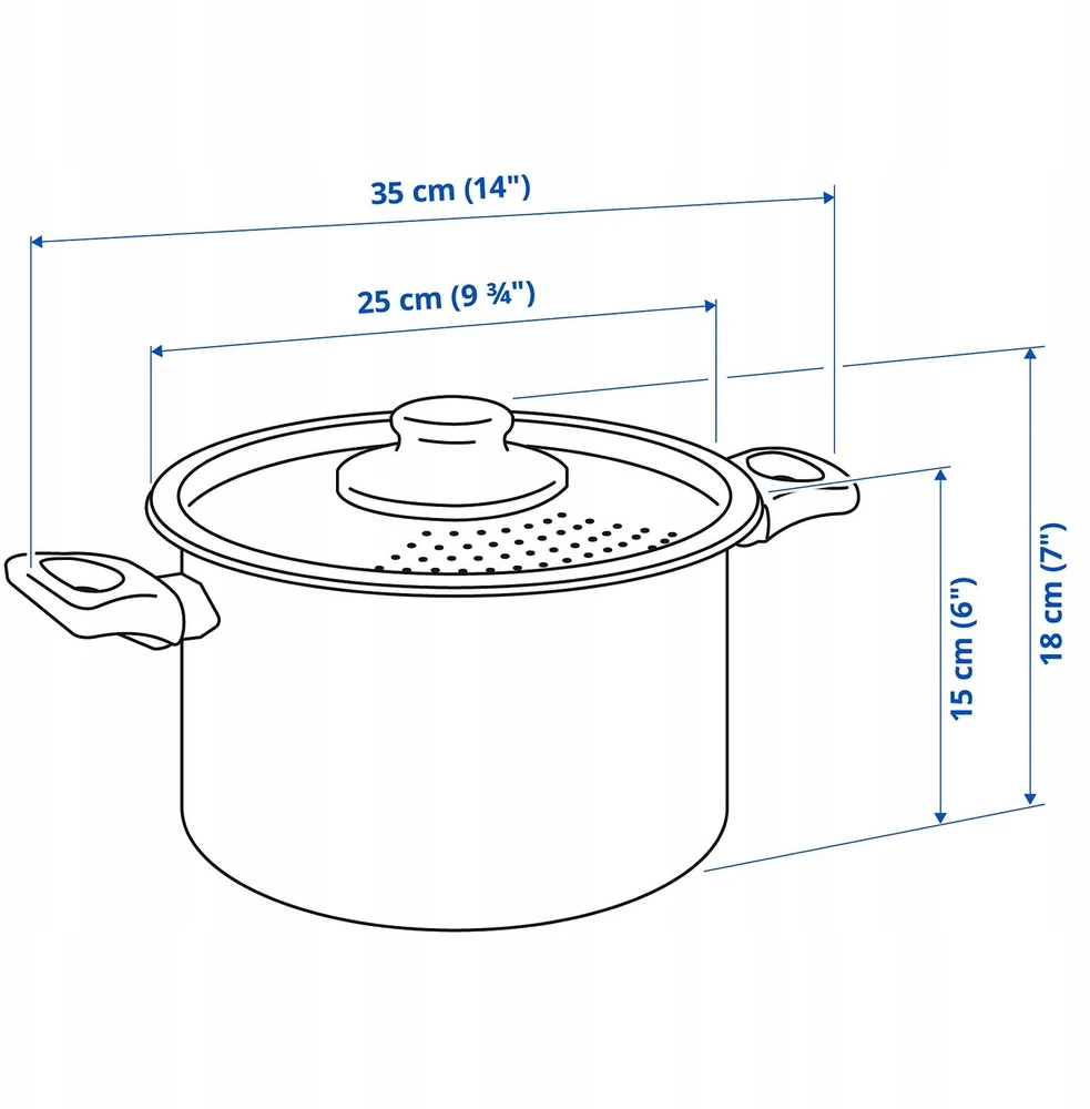 IKEA HEMLAGAD tradicinis puodas 5 l
