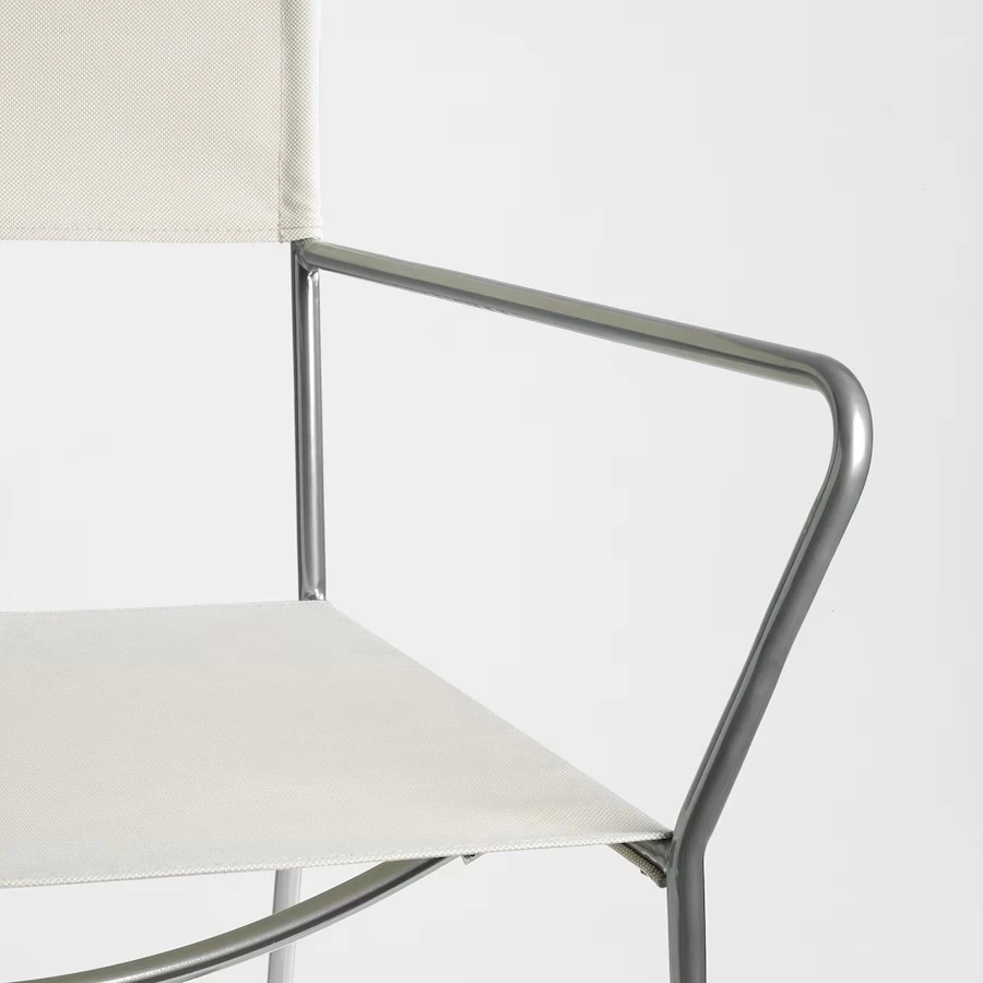 Ikea HOGALT Kėdė, sidabrinė/Alvsborg smėlio spalvos