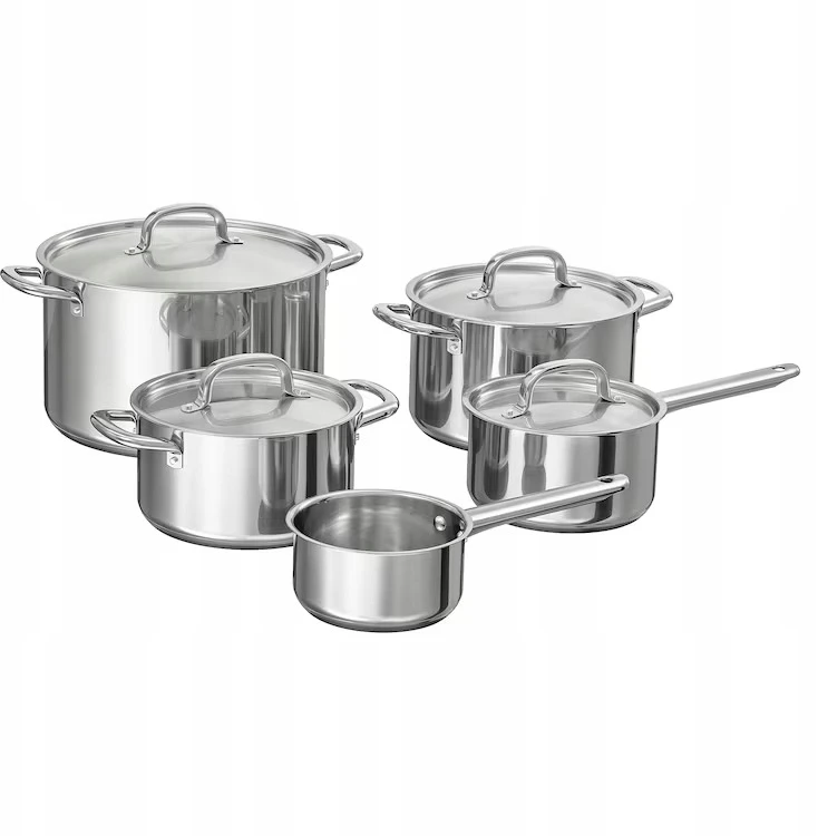 IKEA IKEA 365+ Puodų rinkinys 9 elementai 10l 5l 3l 2l 1l