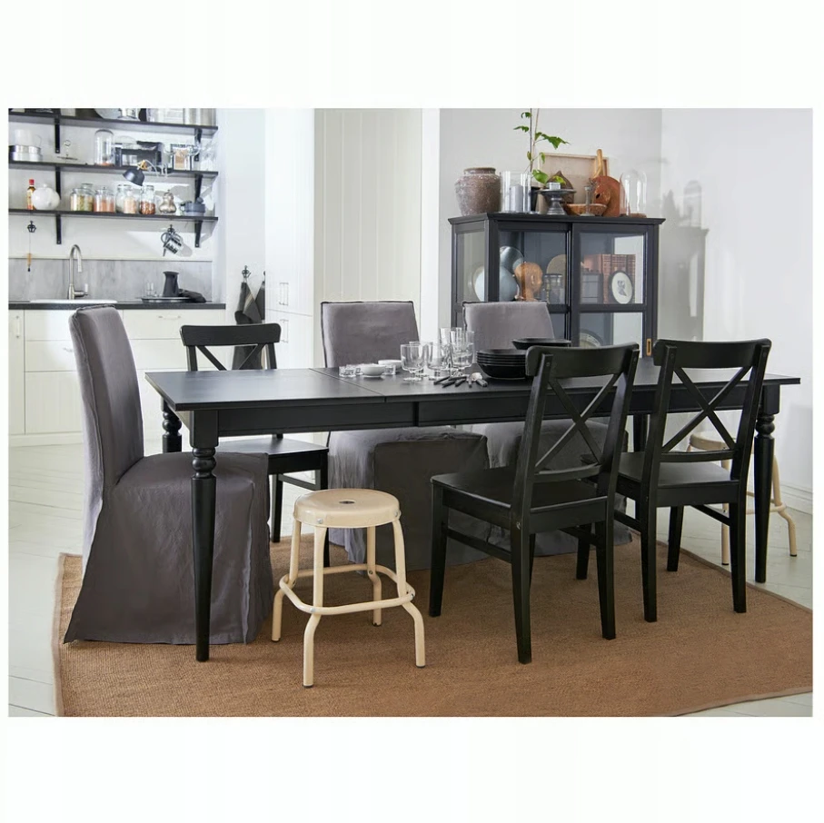 IKEA INGOLF Kėdė ruda ir juoda 60217822