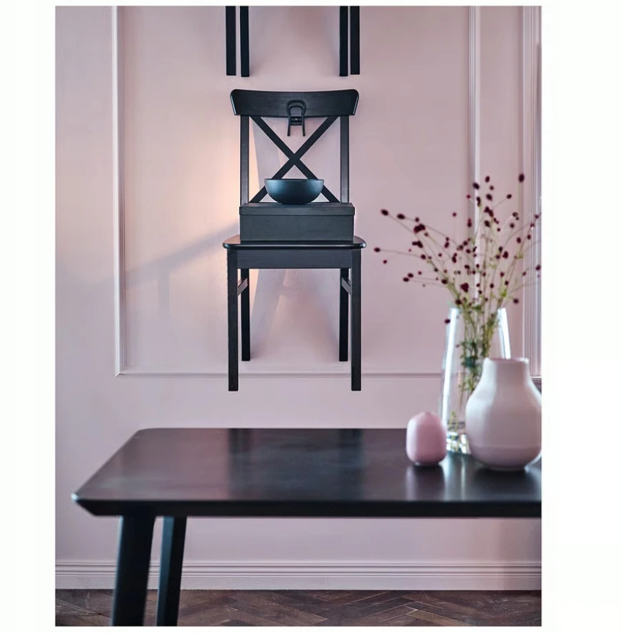 IKEA INGOLF Kėdė ruda ir juoda 60217822