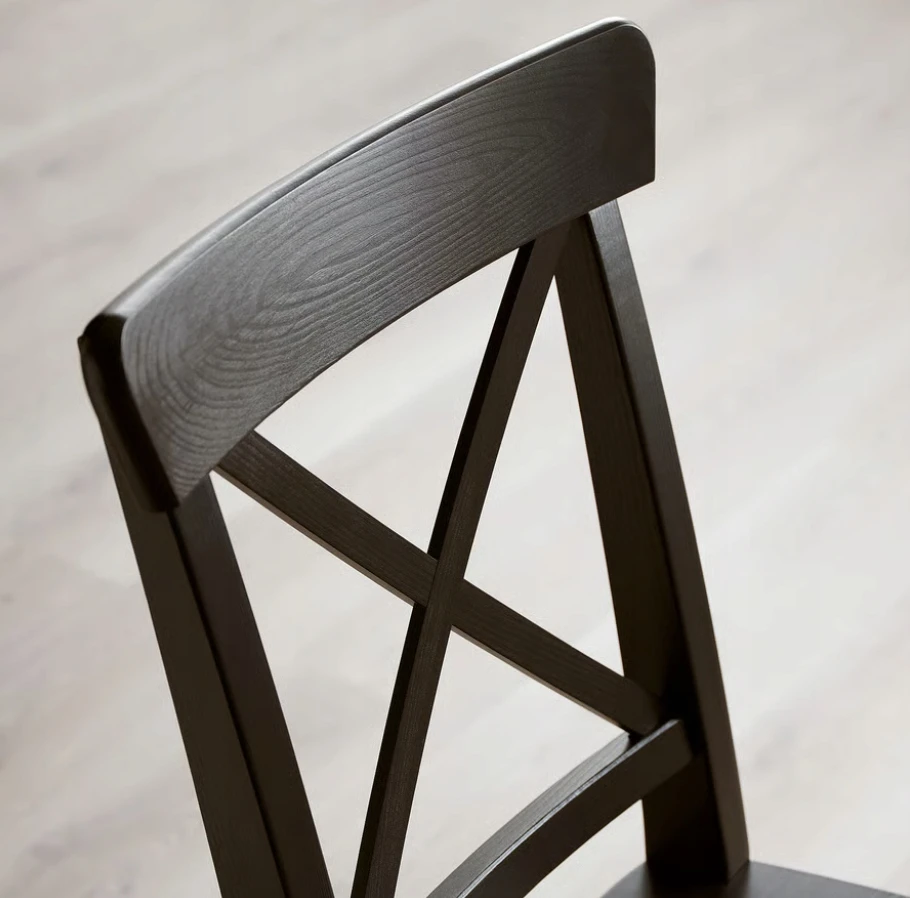 IKEA INGOLF Kėdė ruda ir juoda 60217822
