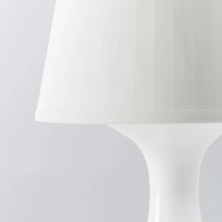 IKEA LAMPAN Baltas Lampa stołowa 29 cm lampka nocna