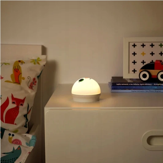 Ikea Lampka nocna LED minkšta Królik Zając dla Dziecka na baterie silikon KORNSNO