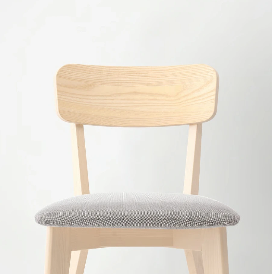 IKEA LISABO Kėdė, uosis/Tallmyra balta/juoda