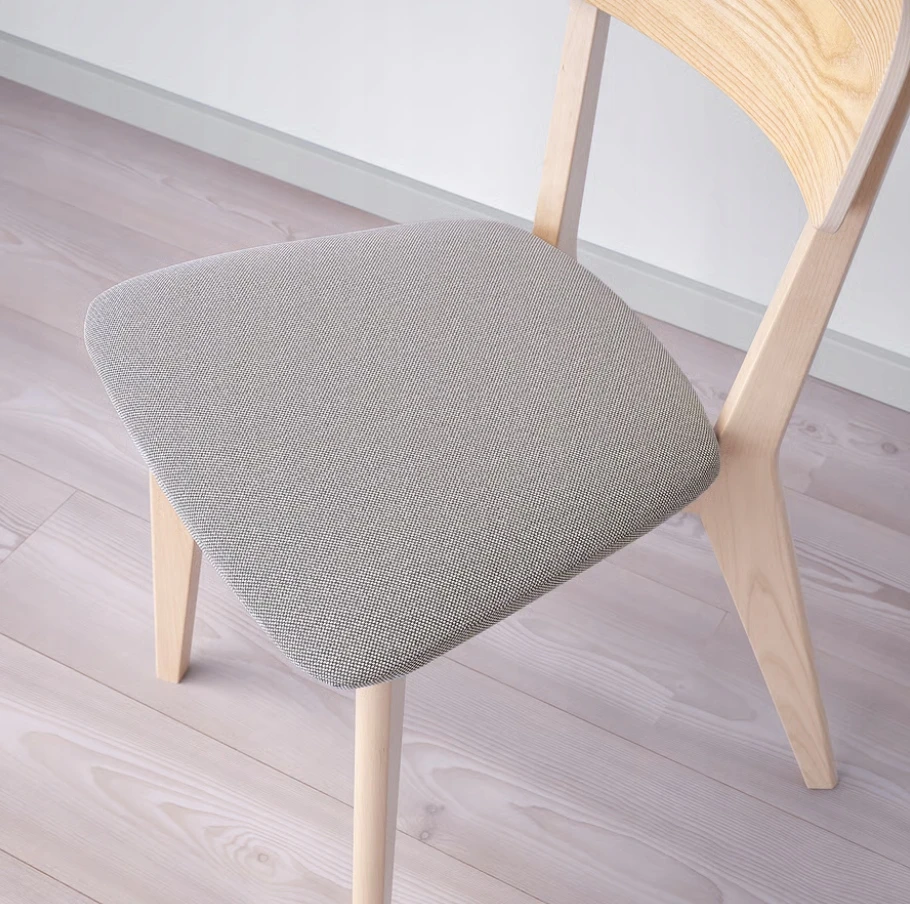 IKEA LISABO Kėdė, uosis/Tallmyra balta/juoda