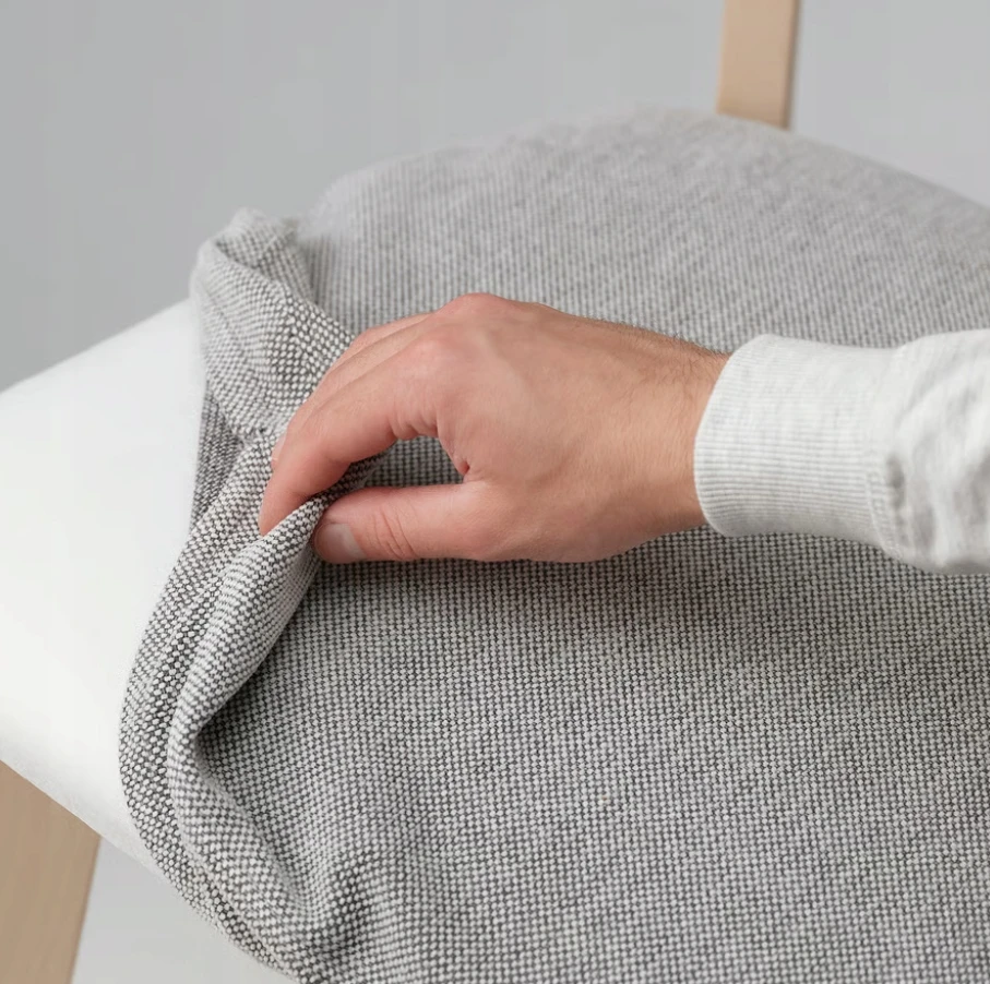 IKEA LISABO Kėdė, uosis/Tallmyra balta/juoda