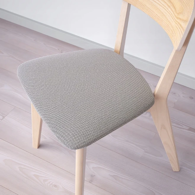 IKEA LISABO peleninė kėdė su apmušalais, valgomojo kėdė