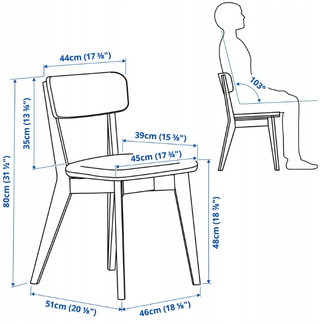 IKEA LISABO peleninė kėdė su apmušalais, valgomojo kėdė