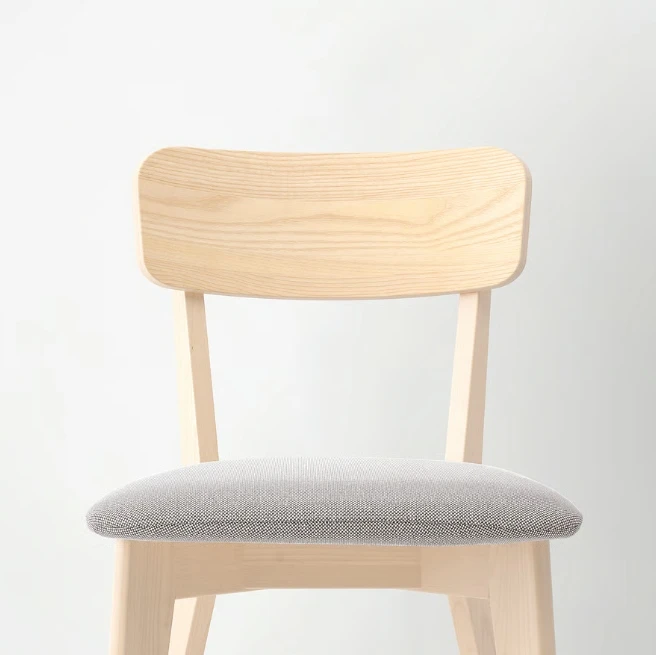 IKEA LISABO peleninė kėdė su apmušalais, valgomojo kėdė