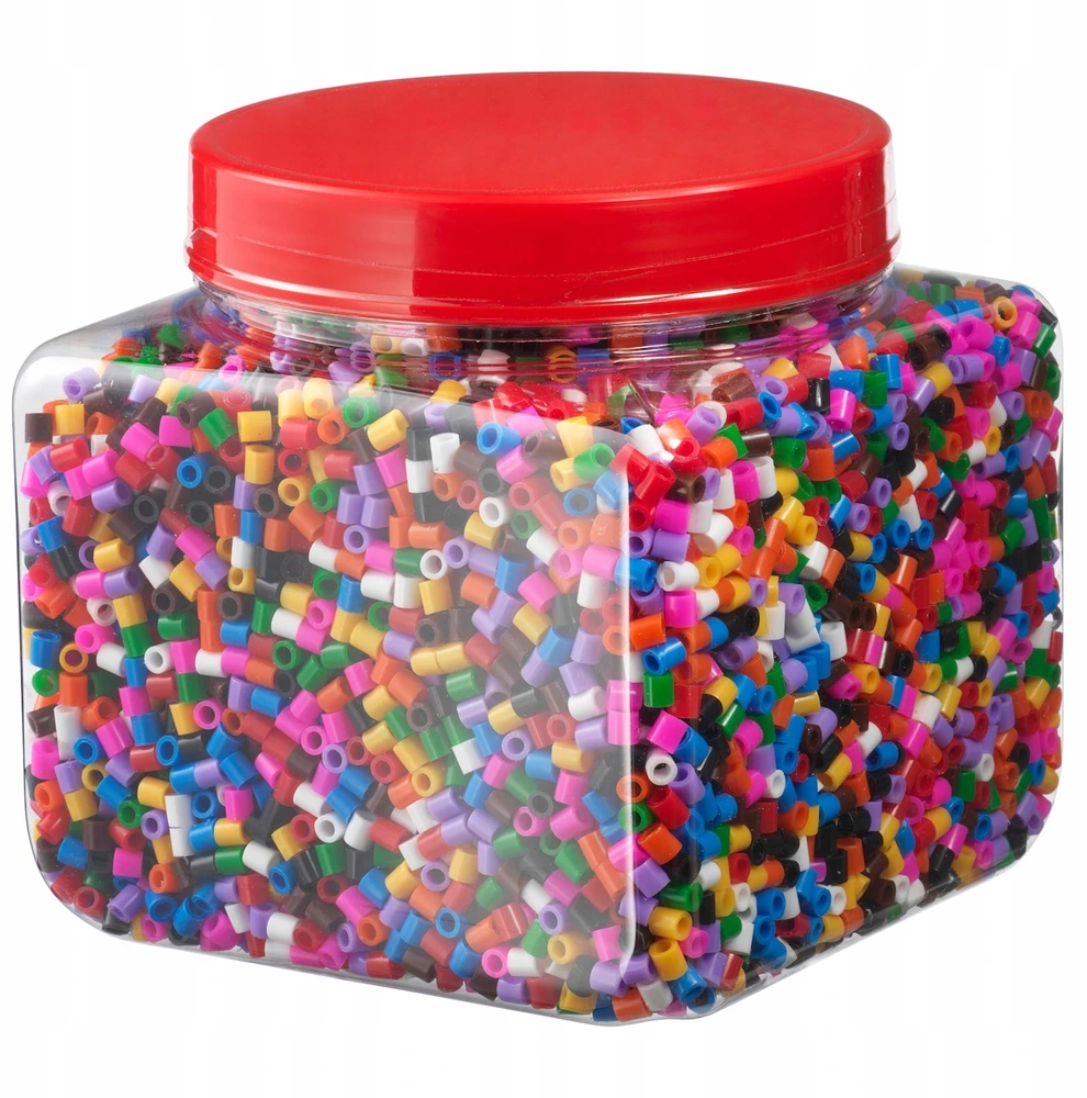 IKEA lyginimo karoliukai 700 g, tvirtos plastiko spalvos