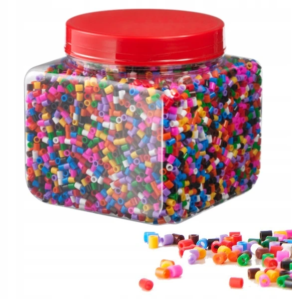 IKEA lyginimo karoliukai 700 g, tvirtos plastiko spalvos