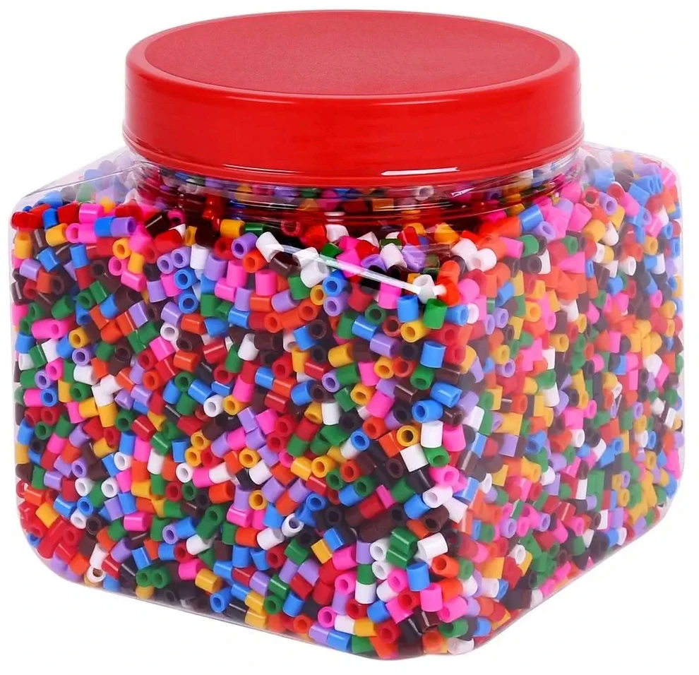 IKEA lyginimo karoliukai 700 g, tvirtos plastiko spalvos