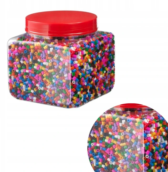 IKEA lyginimo karoliukai 700 g, tvirtos plastiko spalvos