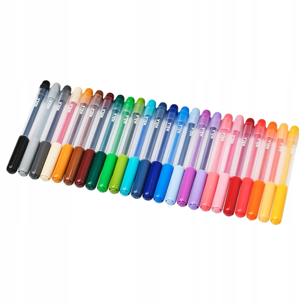 IKEA MALA cienki marker flamaster 24 kolory pisaki