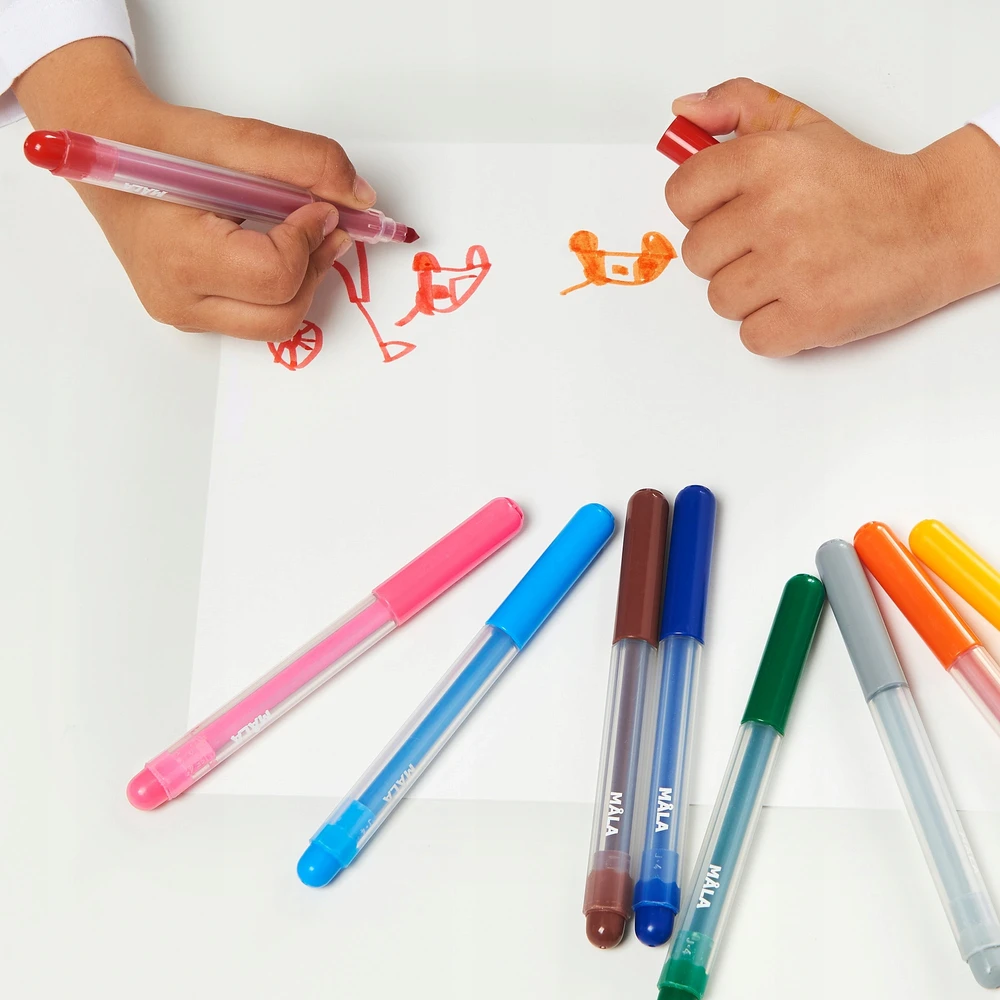 IKEA MALA cienki marker flamaster 24 kolory pisaki