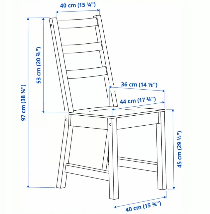 IKEA NORDVIKEN Kėdė, juoda