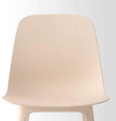 IKEA ODGER baltos smėlio spalvos kėdė, valgomojo kėdė