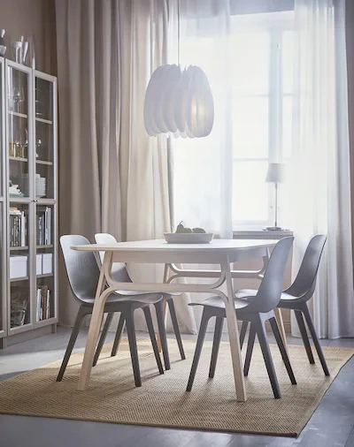 Ikea ODGER kėdė 45 x 51 x 81 cm juoda 1 vnt.