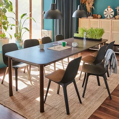 Ikea ODGER kėdė 45 x 51 x 81 cm juoda 1 vnt.