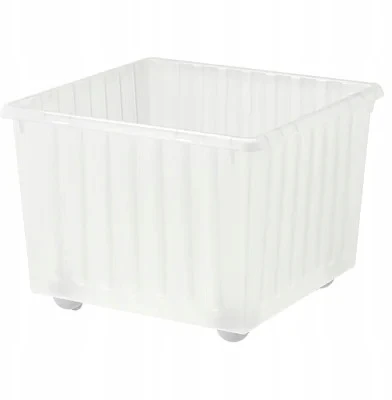 Ikea POKRYWKA DO POJEMNIKA NA KÓŁKACH BEZBARWNA 39x39cm