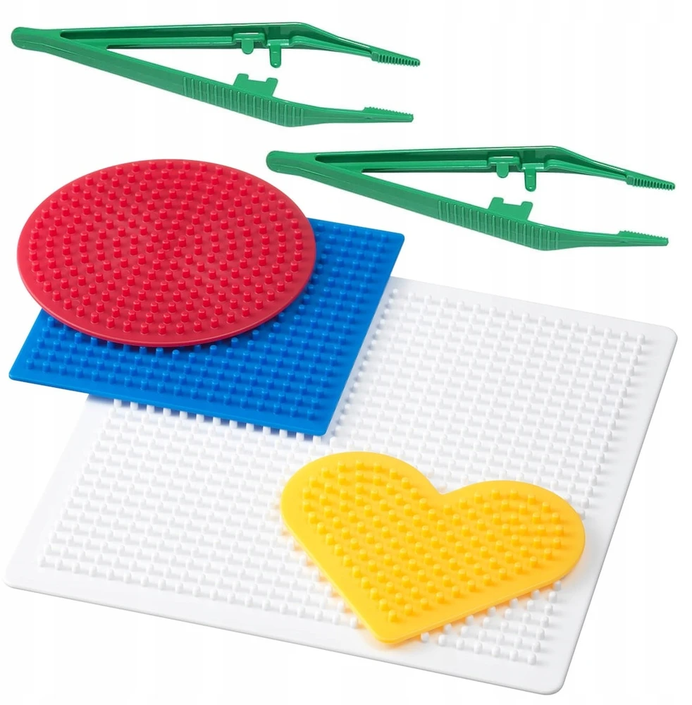 IKEA PYSSLA Formos lyginimo karoliukams, rinkinys 4 vnt., širdies apskritimas