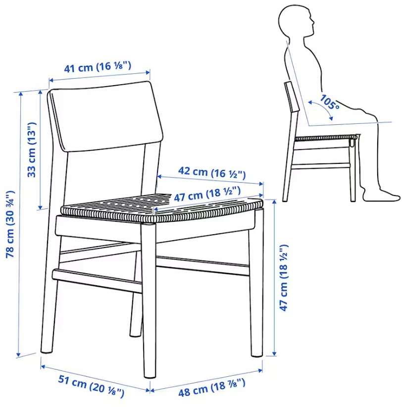 IKEA SKANSNAS Kėdė, juodas bukas