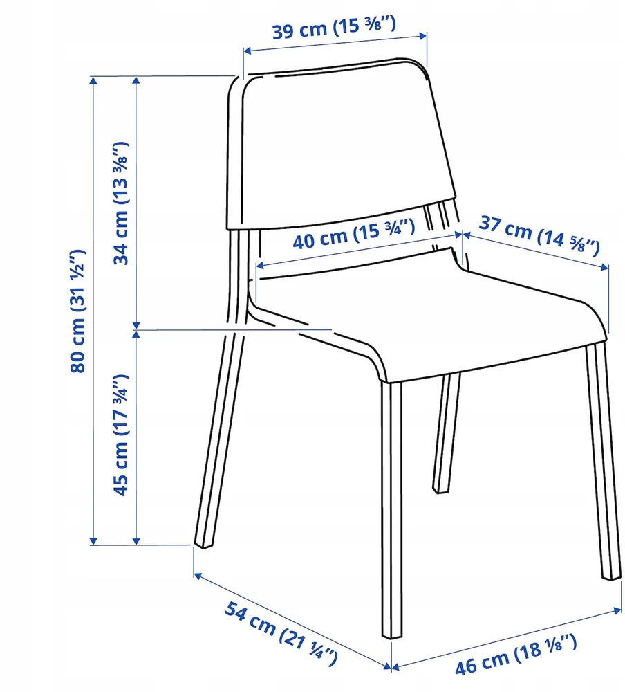 IKEA TEODORES kėdė / balta