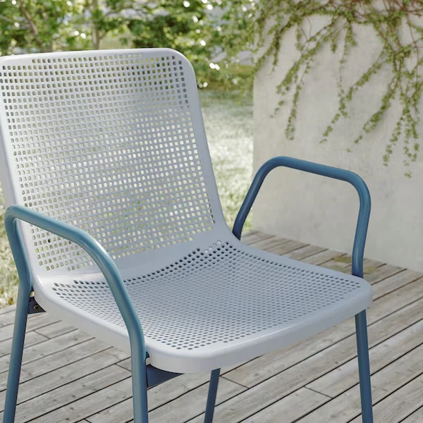 Ikea TORPARO Kėdė su porankiais mėlynos spalvos
