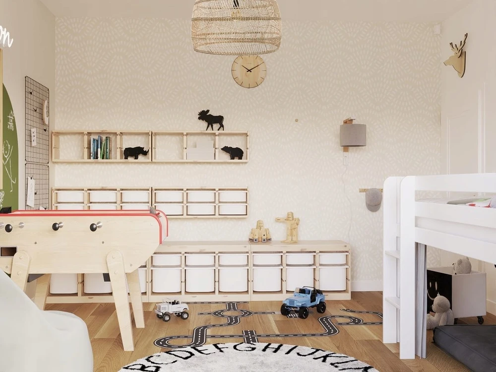 IKEA TROFAST Žaislų konteineris baltas 42x30x23cm didelei plastikinei lentynai