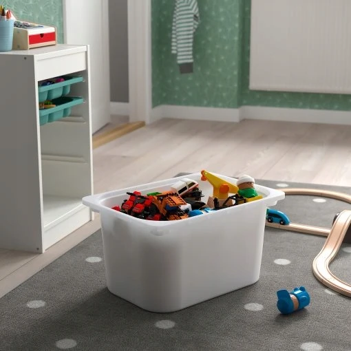 IKEA TROFAST Žaislų konteineris baltas 42x30x23cm didelei plastikinei lentynai