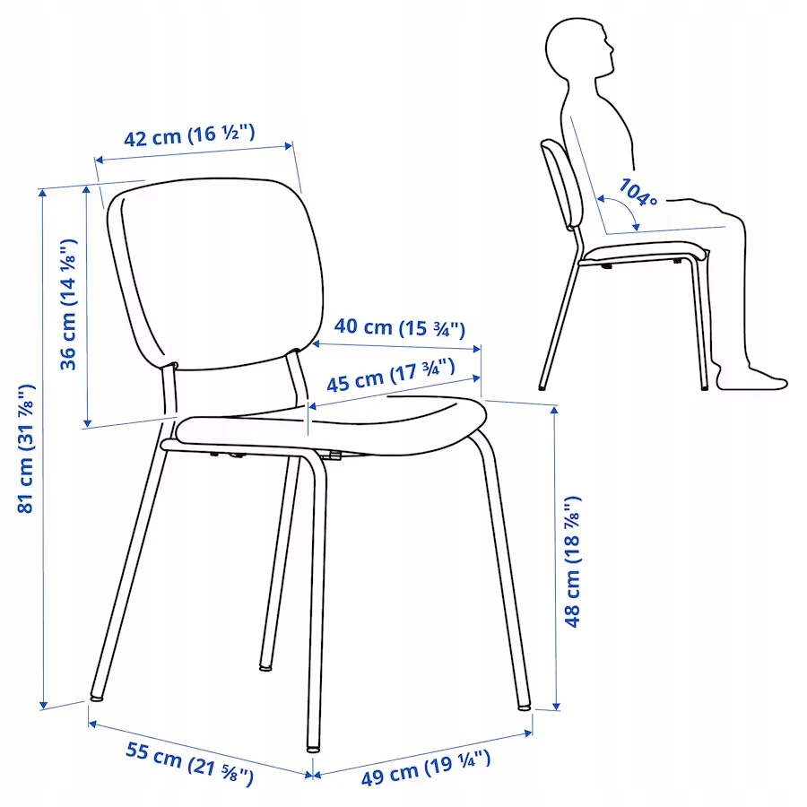 IKEA VIHALS Kėdė, balta/Tibbleby smėlio-pilka