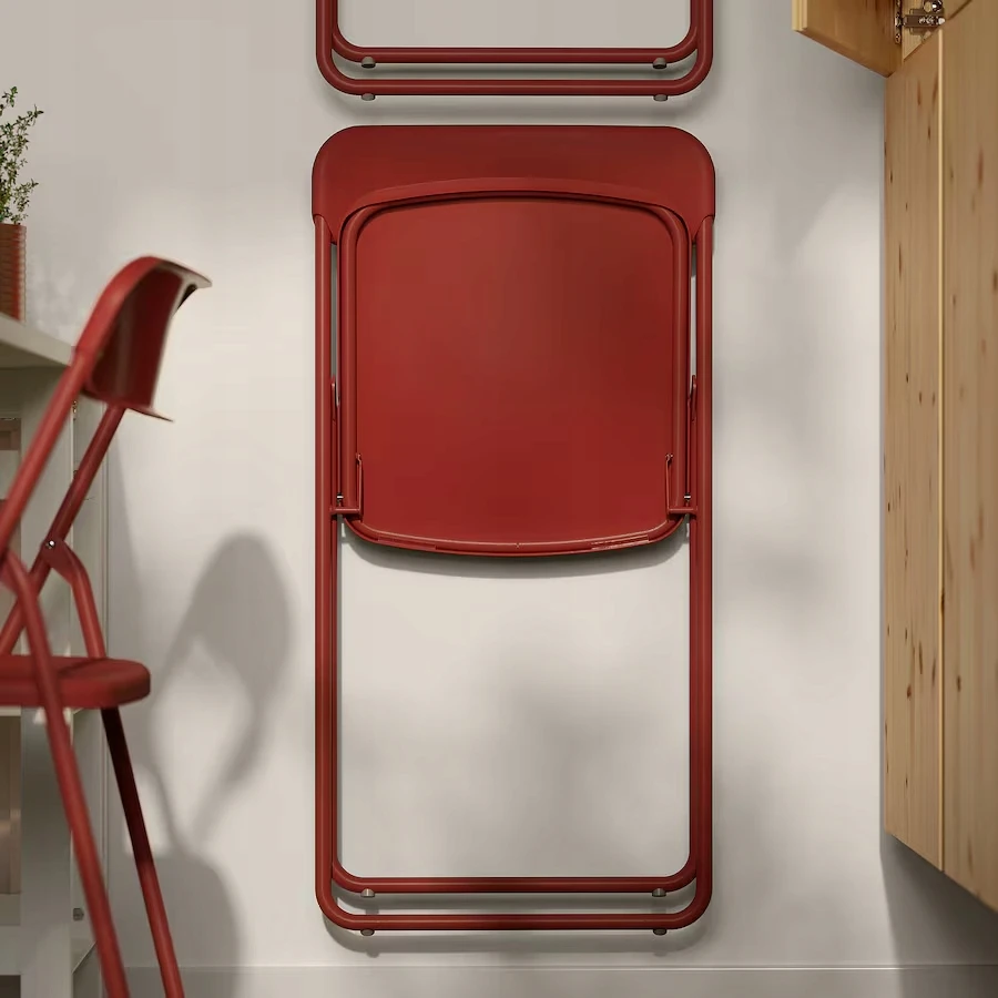 IKEA VIHALS Sulankstoma kėdė, raudona