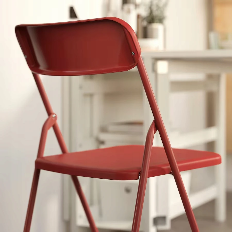 IKEA VIHALS Sulankstoma kėdė, raudona