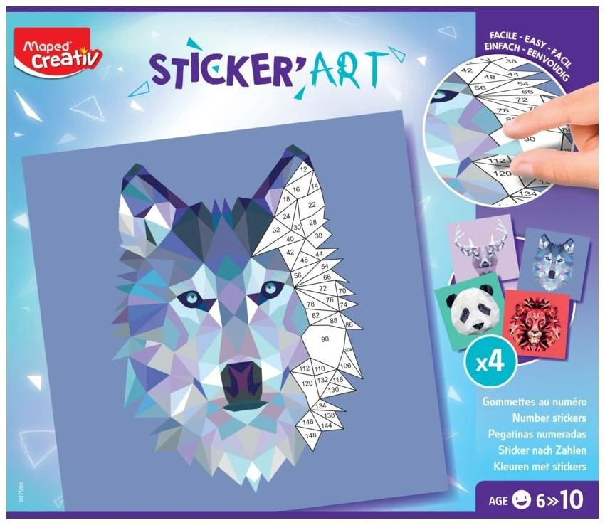 Įklijuoti pagal skaičius Maped Creativ Sticker Art